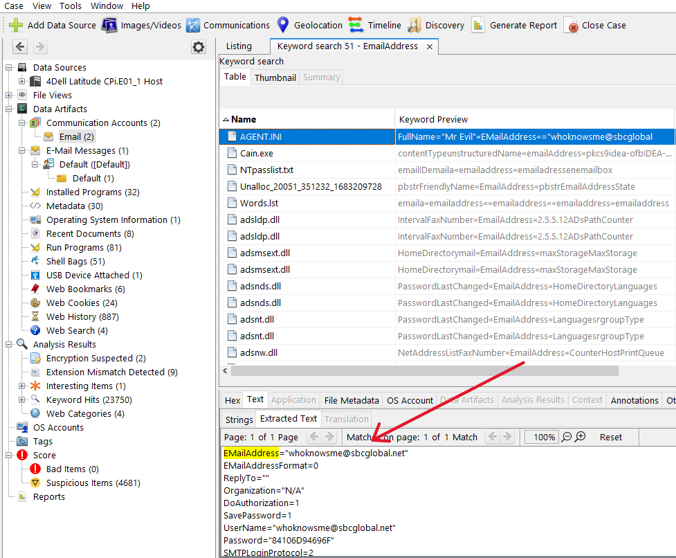 Email Screenshot