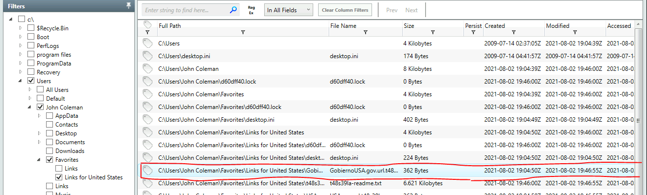 File in Favorites