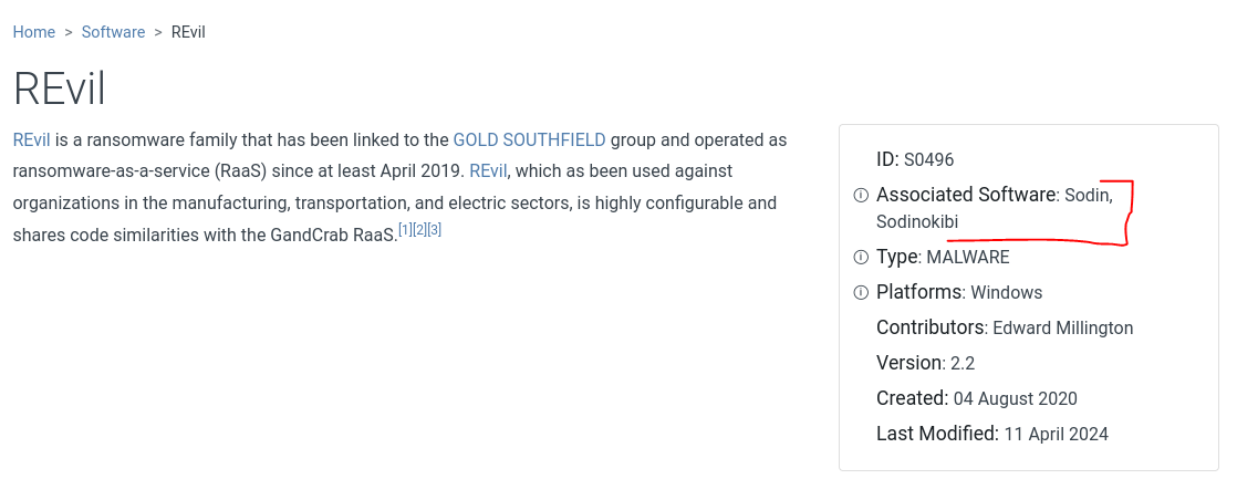 REvil Malware