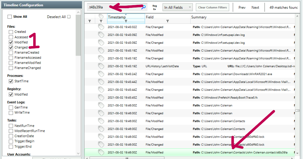 Modified File Count