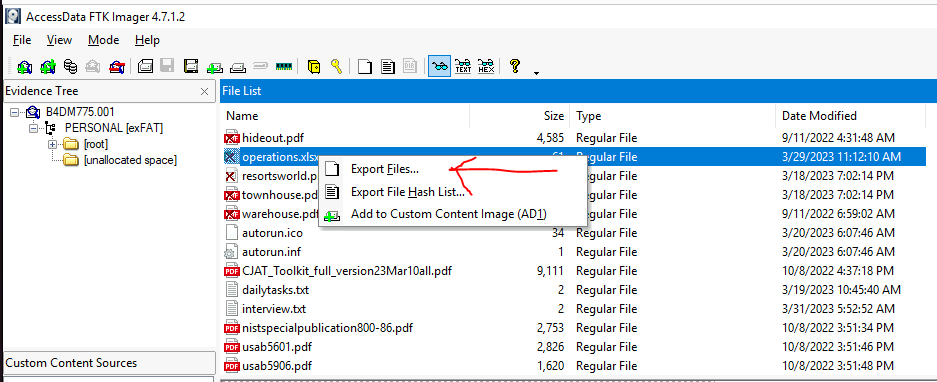 export operational