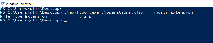 find extension
