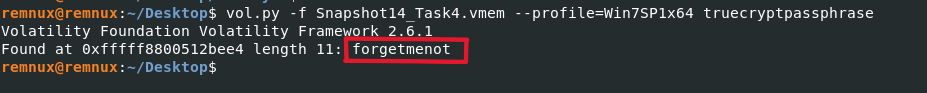 TrueCrypt Plugin Output