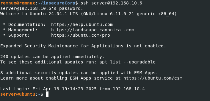 ssh