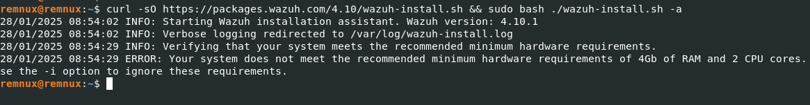 error
